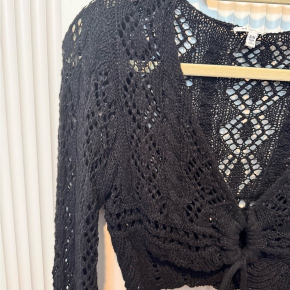 En Creme Crochet Long Sleeve Sweater NWOT - Picture 6 of 7